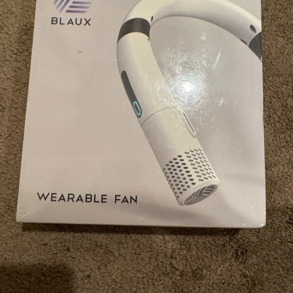 White Wearable Fan